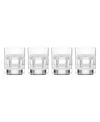 REED & BARTON HUDSON DOUBLE OLD FASHIONED GLASSES, SET OF 4