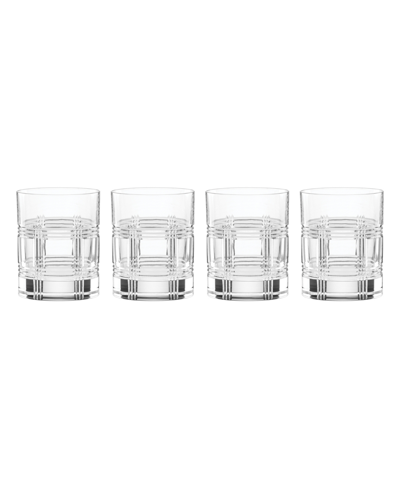 Reed & Barton Hudson Double Old Fashioned Glasses, Set Of 4 In Clear And No Color