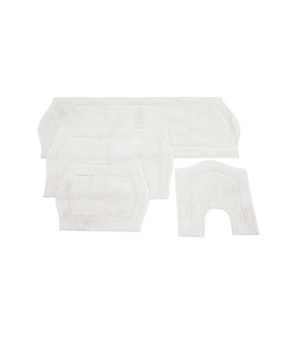 Home Weavers Waterford 4-pc. Bath Rug Set In White