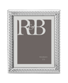 REED & BARTON WATCHBAND SILVER PHOTO FRAME, 8" X 10"