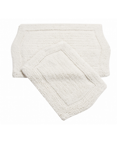 Home Weavers Waterford 2-pc. Bath Rug Set In White