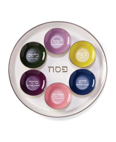 Kate Spade New York Oak Street Seder Plate 7 Piece Set In White