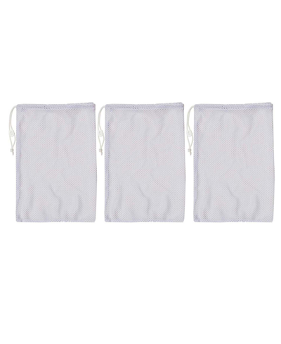 Champion Sports Equipment Bag, Mesh, Set Of 3 In White