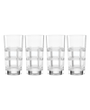 REED & BARTON HUDSON HIGHBALL GLASSES, SET OF 4