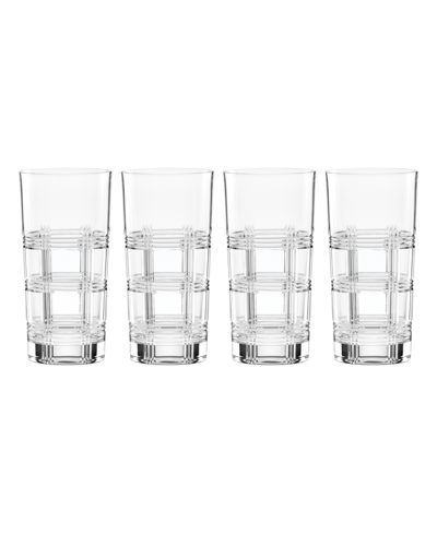 Reed & Barton Hudson Highball Glasses, Set Of 4 In Clear And No Colour