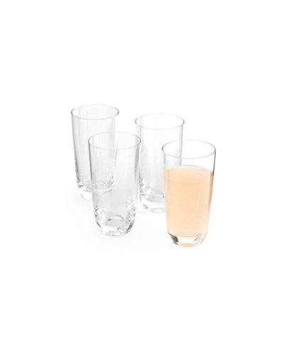 Nambe Taos Highball Glasses Set, 4 Piece In Clear