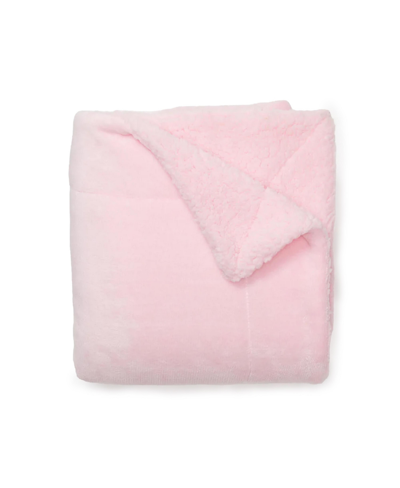Dormify Sherpa And Fleece Throw Blanket, 50" X 60", Ultra-cute Styles To Personalize Your Room In Sherpa And Fleece Pink