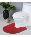 Home Weavers Double Ruffle Bath Rug, 20" X 20" In Red