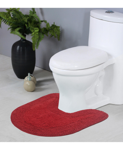 HOME WEAVERS DOUBLE RUFFLE BATH RUG, 20" X 20"