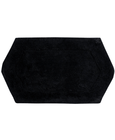 Home Weavers Waterford Bath Rug, 21" X 34" In Black