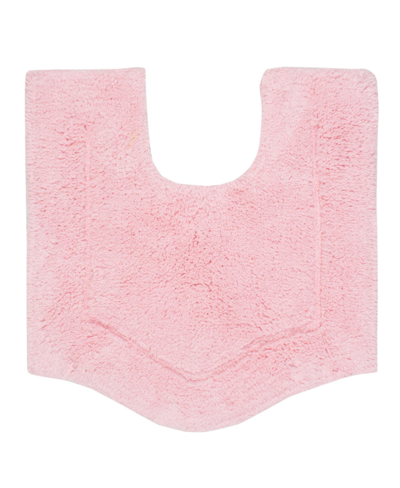 Home Weavers Waterford Contour Bath Rug, 20" X 20" In Pink