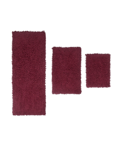 Home Weavers Fantasia 3-pc. Bath Rug Set In Red