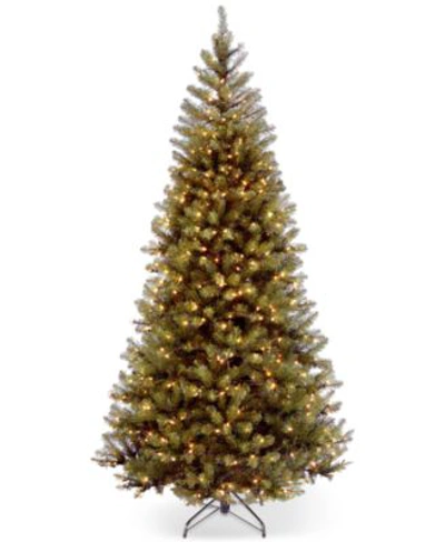 National Tree Company 7.5 Aspen Spruce Hinged Christmas Tree With 450 Clear Lights