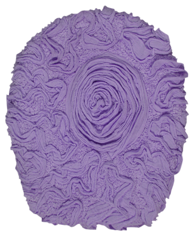 Home Weavers Bell Flower Lid Cover, 18" X 18" In Purple