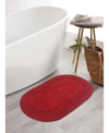 HOME WEAVERS DOUBLE RUFFLE BATH RUG, 21" X 34"