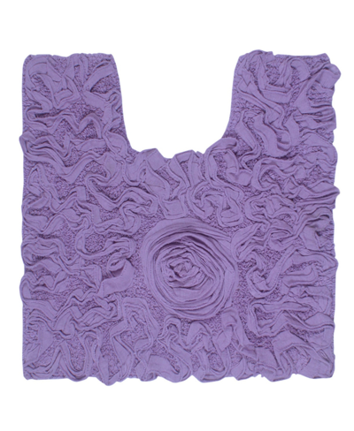 Home Weavers Bell Flower Bath Rug, 20" X 20" In Purple