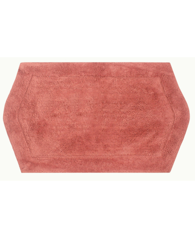 Home Weavers Waterford Bath Rug 21" X 34" Bedding In Coral