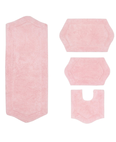 Home Weavers Waterford 4-pc. Bath Rug Set In Pink