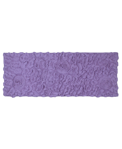 Home Weavers Bell Flower Runner Bath Rug 21" X 54" In Purple