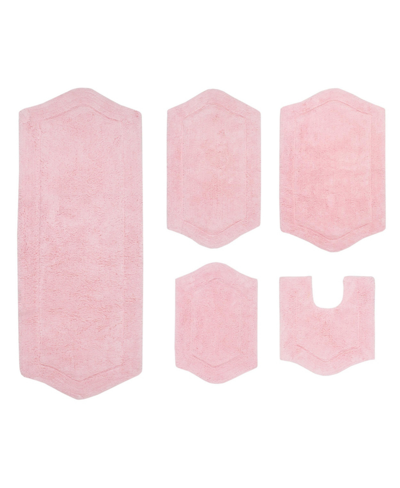 Home Weavers Waterford 5-pc. Bath Rug Set In Pink