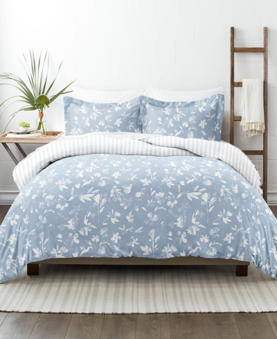 Ienjoy Home Ultra Soft Reversible 2-pc. Duvet Cover Set, Twin/twin Xl In Light Blue