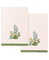 Linum Home Turkish Cotton Botanica Embellished 2-pc. Bath Towel Set In Blush