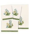 Linum Home Turkish Cotton Botanica Embellished 4-pc. Bath Towel Set In Beige