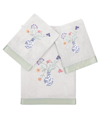 Linum Home Turkish Cotton Stella Embellished 3-pc. Bath Towel Set In Silver
