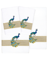 Linum Home Turkish Cotton Penelope Embellished 4-pc. Bath Towel Set In White