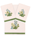 Linum Home Turkish Cotton Botanica Embellished 3-pc. Bath Towel Set In Blush