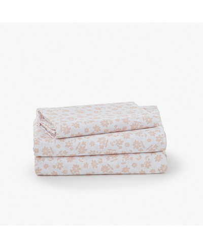 Ocm 3-piece Microfiber College Dorm Bed Sheet Set In Twin Xl In Mini Pink Floral