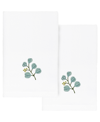 LINUM HOME TEXTILES TURKISH COTTON BOTANICA EMBELLISHED FINGERTIP TOWEL SET, 2 PIECE