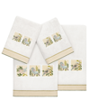 Linum Home Turkish Cotton Belinda Embellished 4-pc. Bath Towel Set In Silver