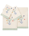 Linum Home Textiles Turkish Cotton Stella Embellished Towel Set, 4 Piece In Beige