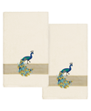 Linum Home Turkish Cotton Penelope Embellished 2-pc. Bath Towel Set In Cream