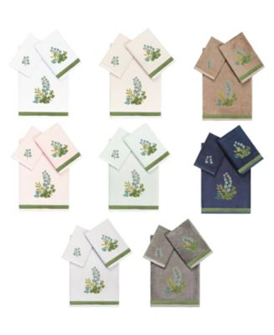 Linum Home Textiles Turkish Cotton Botanica Embellished Towel Sets Collection Bedding In Beige