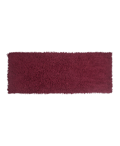 Home Weavers Fantasia Bath Rug 21" X 54" Bedding In Red