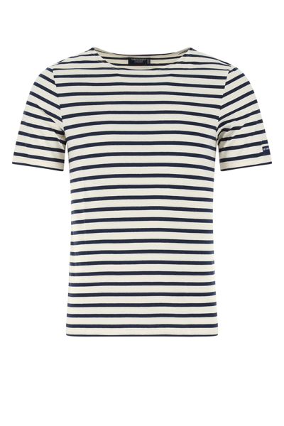 Saint James Striped Crew Neck T-shirt In Multicolor