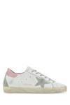 Golden Goose Super-star Used-effect Leather Sneakers With Suede Profiles
