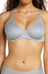 Chantelle Lingerie Norah Comfort Underwire Bra In Grey Sky