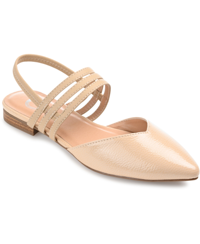 Journee Collection Collection Women's Brinney Flat In Tan