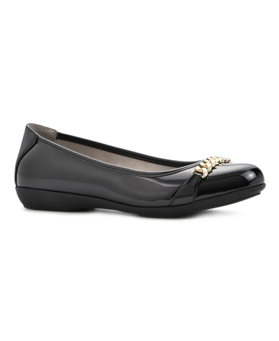 Cliffs By White Mountain Women's Charmed Ballet Flats In Black Patent