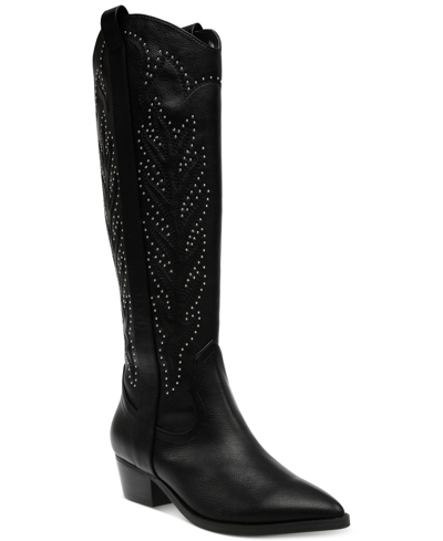 Dv Dolce Vita Women's Kitschy Tall Western Boots Women's Shoes In Black