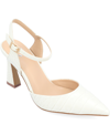 Journee Collection Women's Nixey Pointed Toe Heels In White