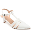 Journee Collection Jazlynn Pump In White