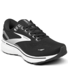 Brooks Women's Ghost 15 Wide Width Running Sneakers From Finish Line In Oyster/alloy/white