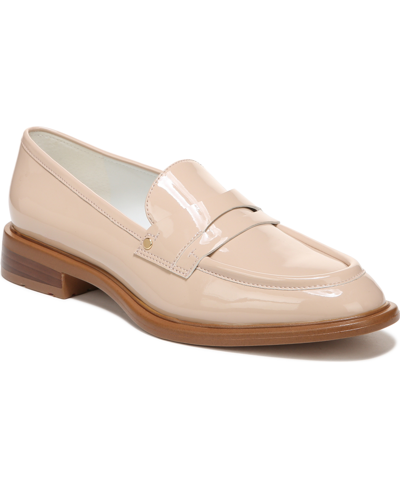 Franco Sarto Kira Womens Patent Slip-on Loafers In Light Pink Faux Leather