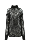 Ann Demeulemeester Open-knit High-neck Sweater