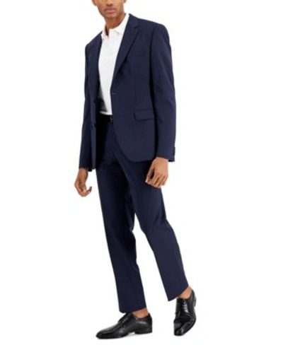 Hugo Boss Mens Modern Fit Suit Wool Separates In Black