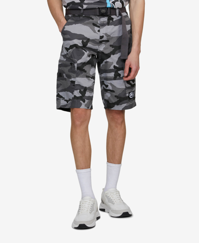 Ecko Unltd Men's Zippity Do Dah Cargo Shorts With Removable Belt, 2 Piece Set In Gray